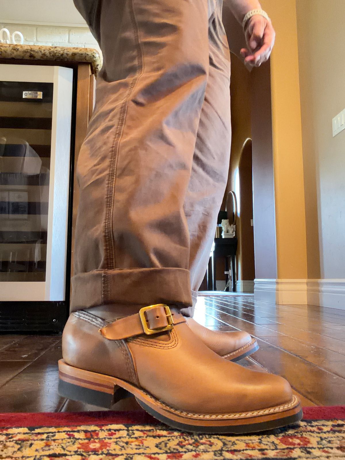 Photo by therealg3173agustin on March 26, 2026 of the Wesco Mister Lou in Natural Chromexcel Cowhide.