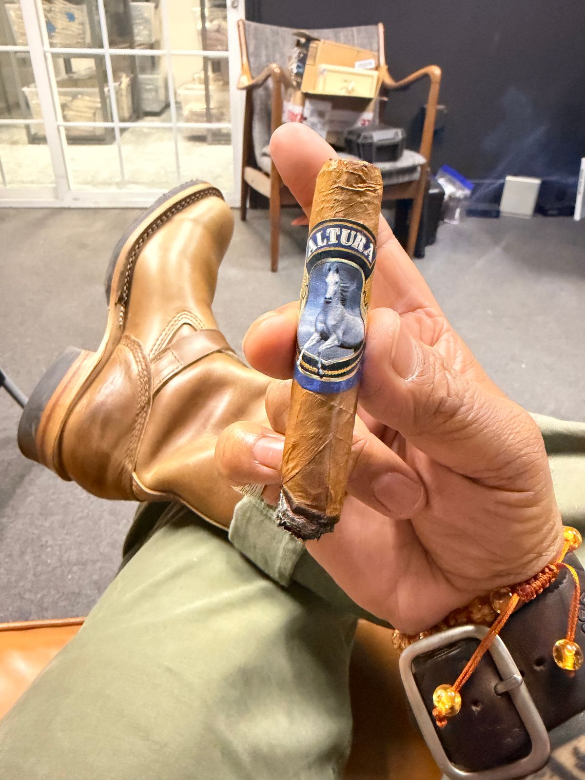 Photo by therealg3173agustin on April 4, 2026 of the Wesco Mister Lou in Natural Chromexcel Cowhide.