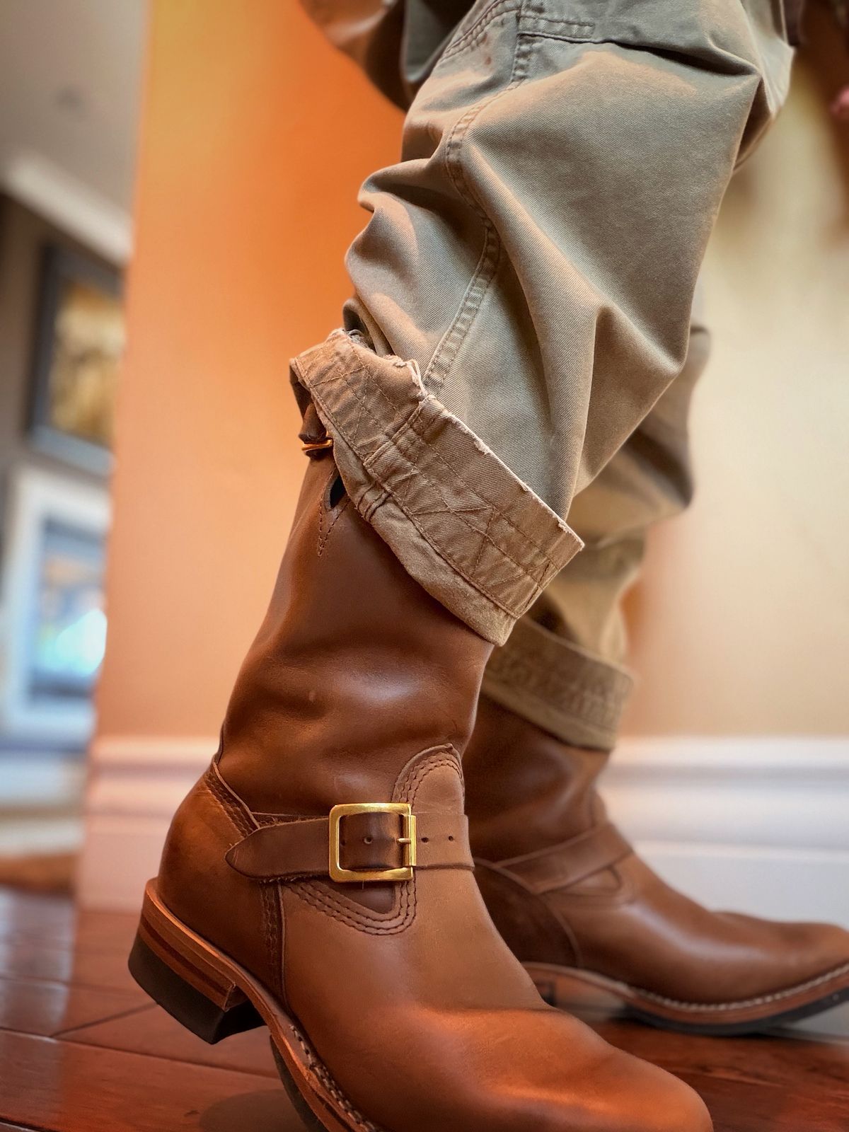 Photo by therealg3173agustin on April 19, 2026 of the Wesco Mister Lou in Natural Chromexcel Cowhide.