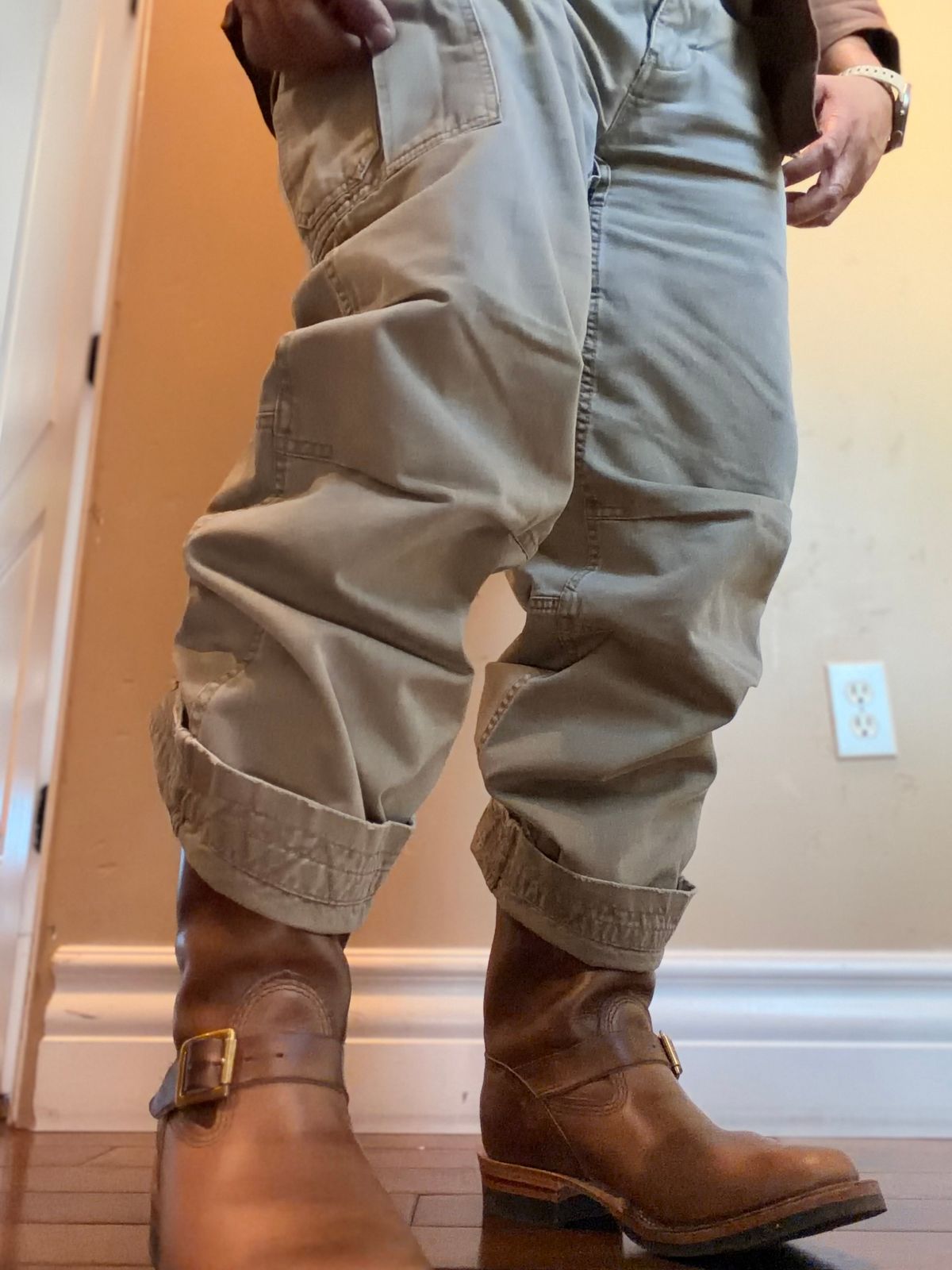 Photo by therealg3173agustin on April 19, 2026 of the Wesco Mister Lou in Natural Chromexcel Cowhide.