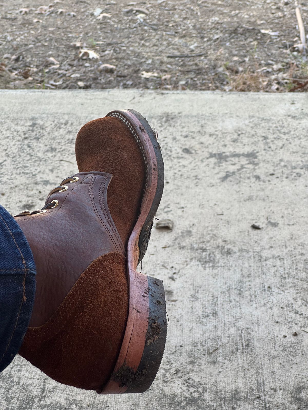 Photo by maxwellllll on February 28, 2026 of the Nicks Prospector in Minotaur Bullhide Brown.