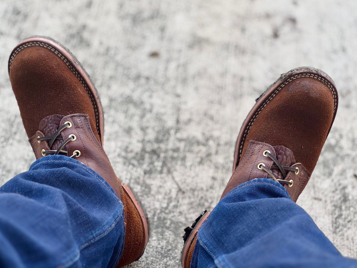 Photo by maxwellllll on February 28, 2026 of the Nicks Prospector in Minotaur Bullhide Brown.