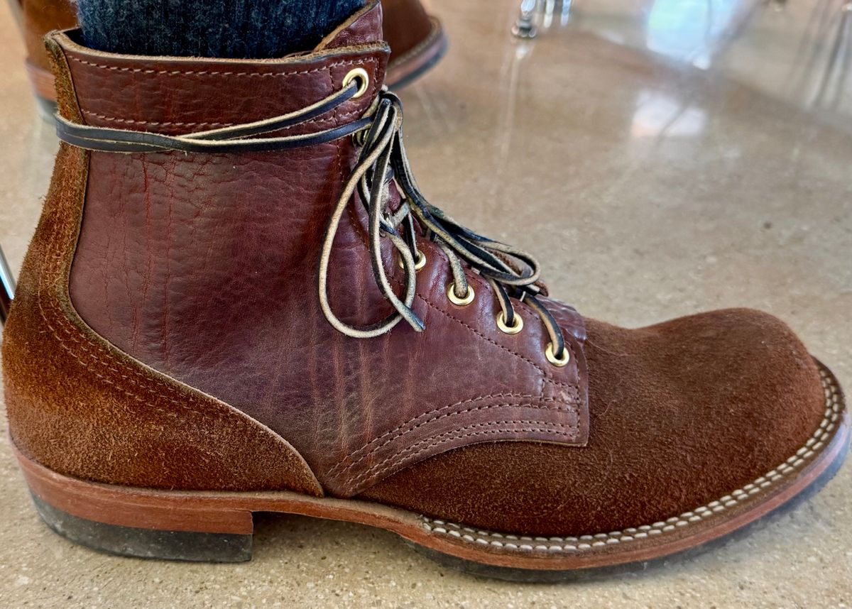 Photo by maxwellllll on March 13, 2026 of the Nicks Prospector in Minotaur Bullhide Brown.