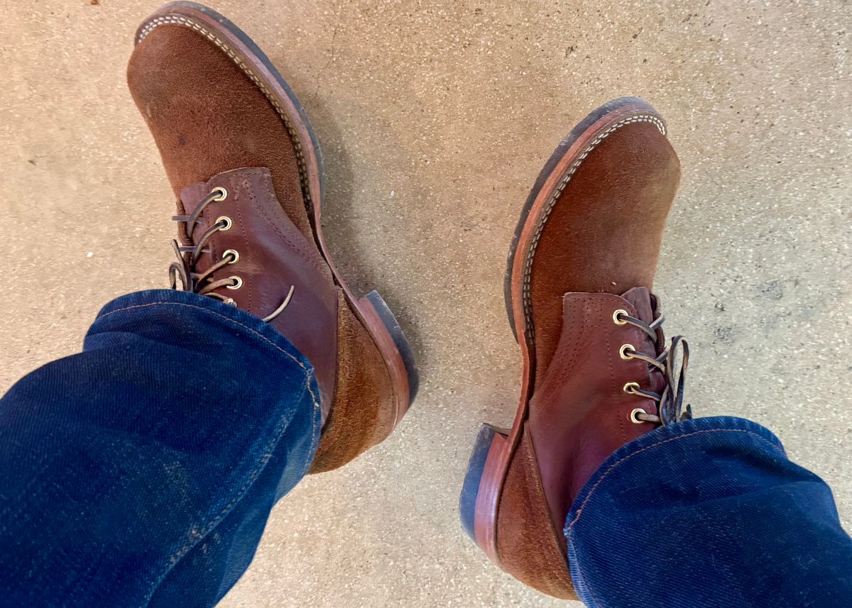 Photo by maxwellllll on March 13, 2026 of the Nicks Prospector in Minotaur Bullhide Brown.