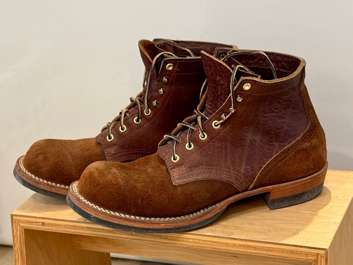 Photo by maxwellllll on March 15, 2026 of the Nicks Prospector in Minotaur Bullhide Brown.