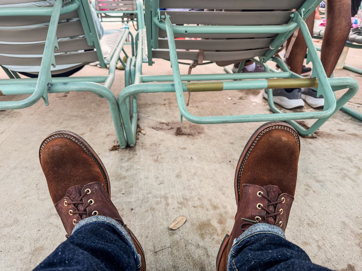 Photo by maxwellllll on April 3, 2026 of the Nicks Prospector in Minotaur Bullhide Brown.