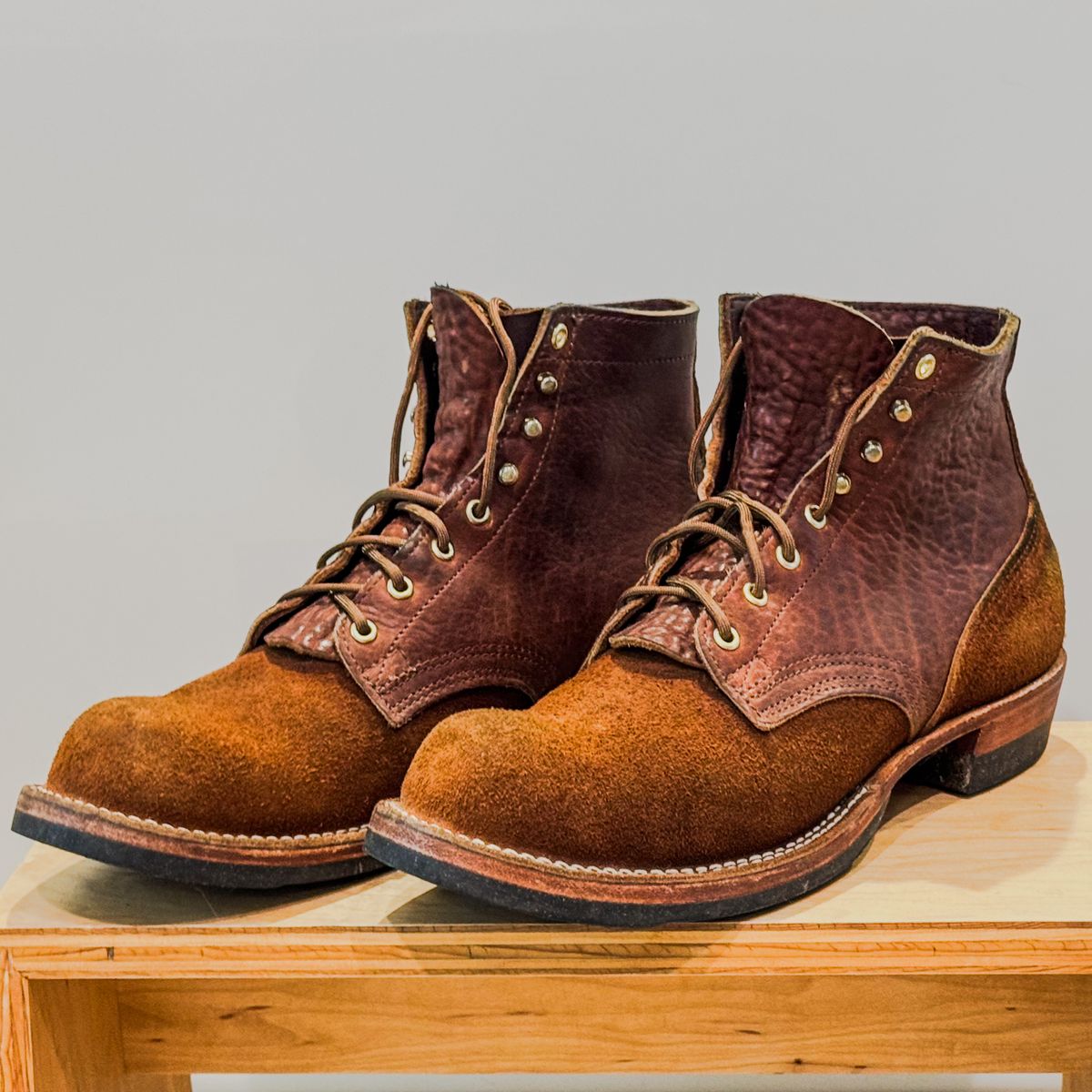 Photo by maxwellllll on April 12, 2026 of the Nicks Prospector in Minotaur Bullhide Brown.