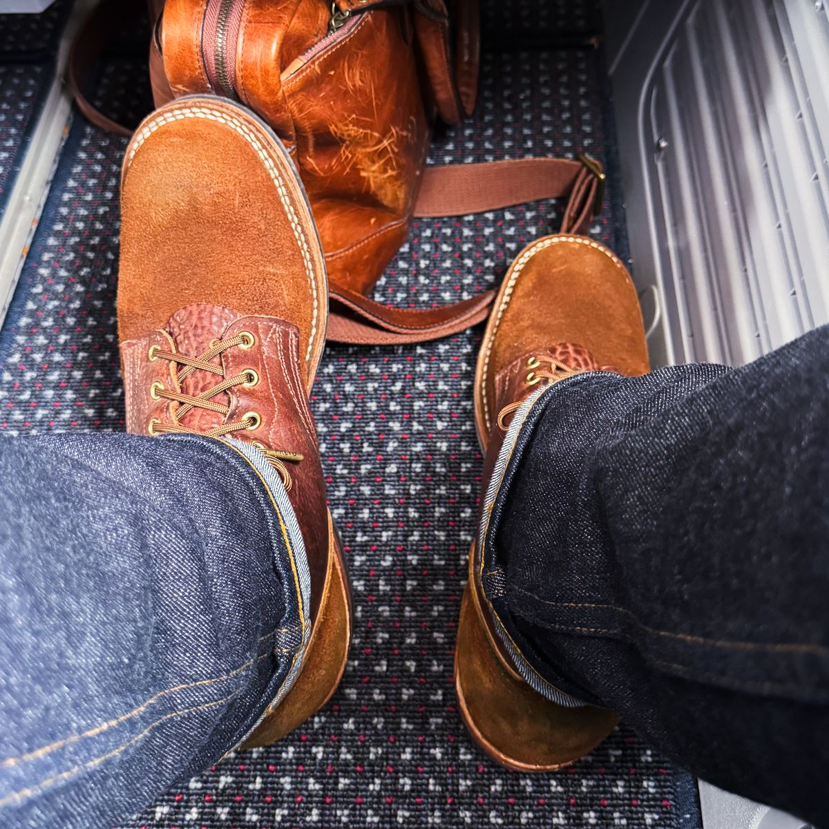 Photo by maxwellllll on April 16, 2026 of the Nicks Prospector in Minotaur Bullhide Brown.