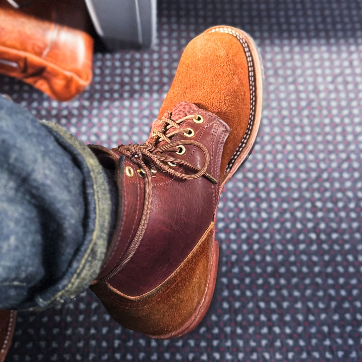 Photo by maxwellllll on April 14, 2026 of the Nicks Prospector in Minotaur Bullhide Brown.