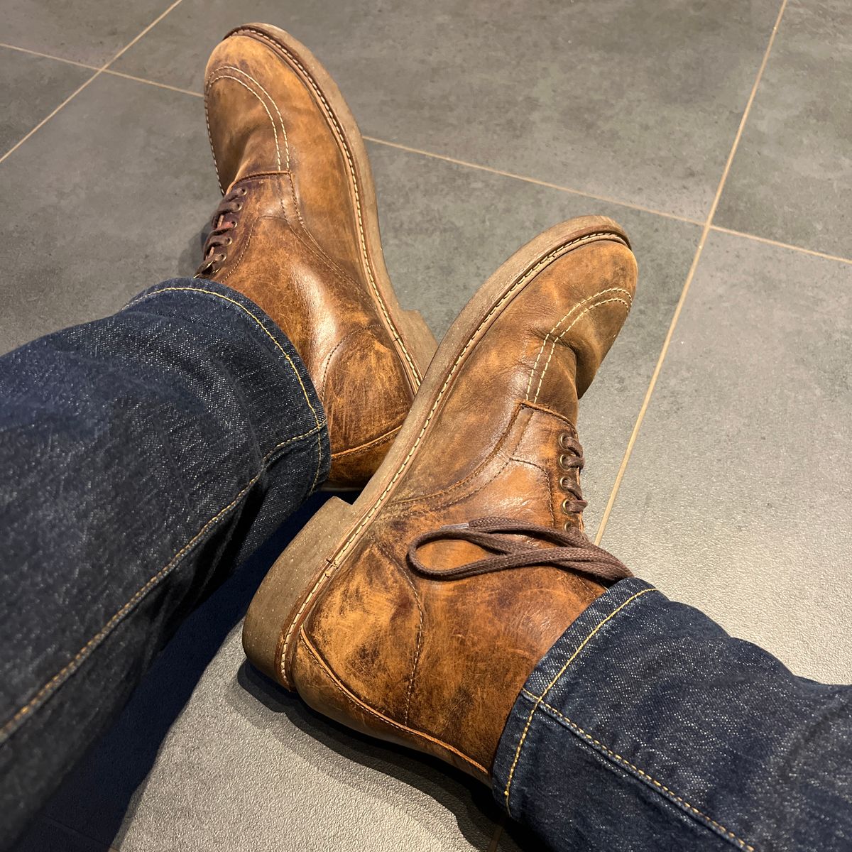 Photo by WhteRbt on March 13, 2025 of the Wested Leather Adventurer Boots in Unknown Leather.