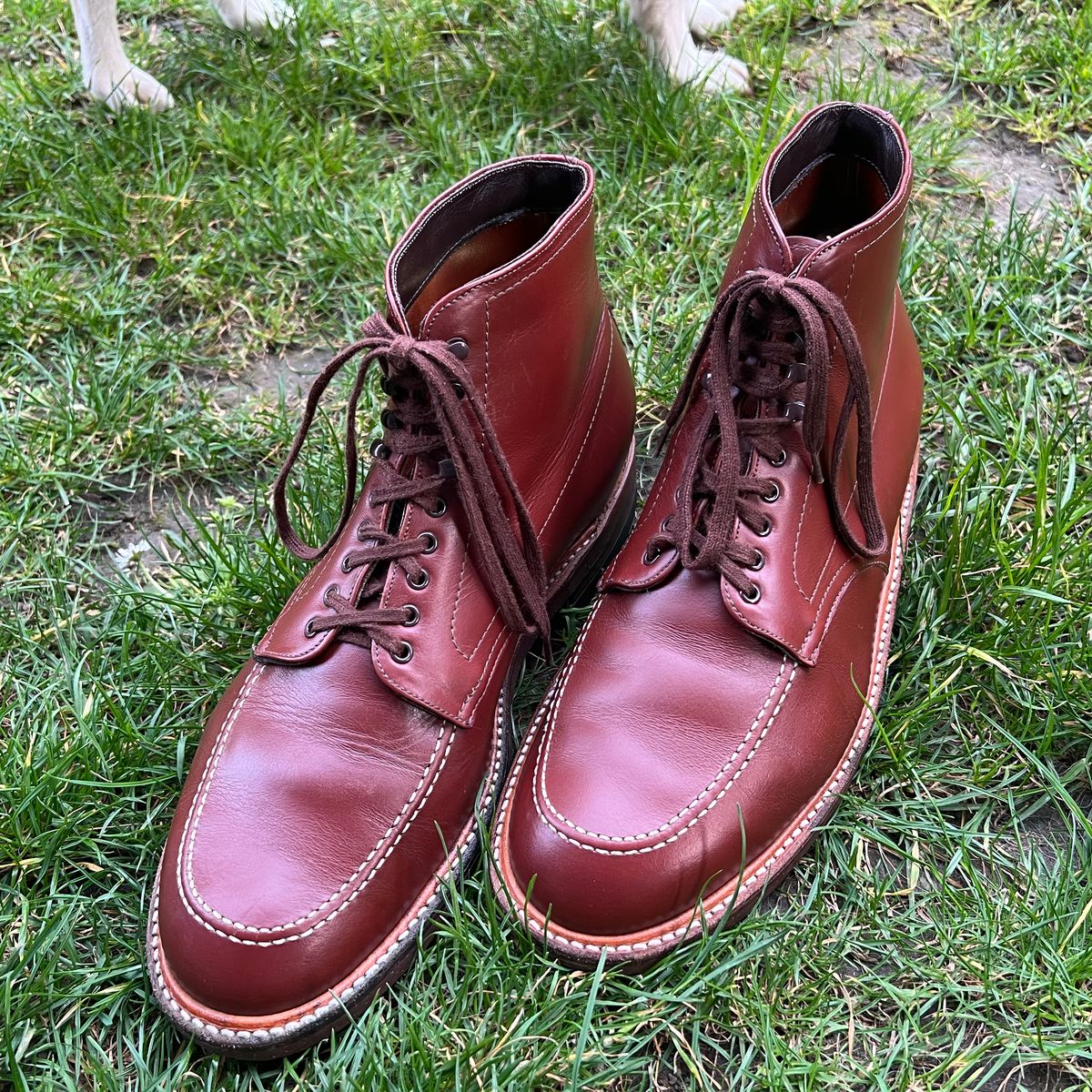 Photo by WhteRbt on May 1, 2024 of the Alden Indy Boot in Brown Calfskin.