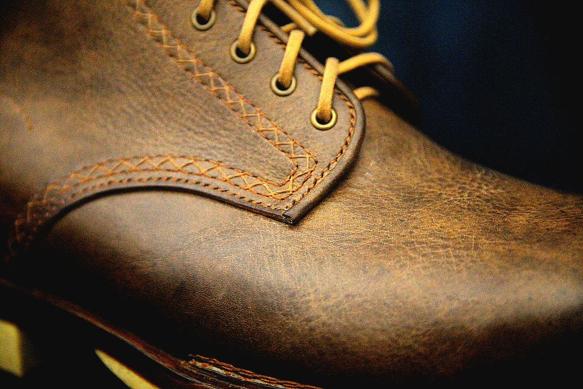 Photo by mllcb42 on September 30, 2025 of the Corder & Hide Derby Boot in Badalassi Carlo Machiatto Nemesis.