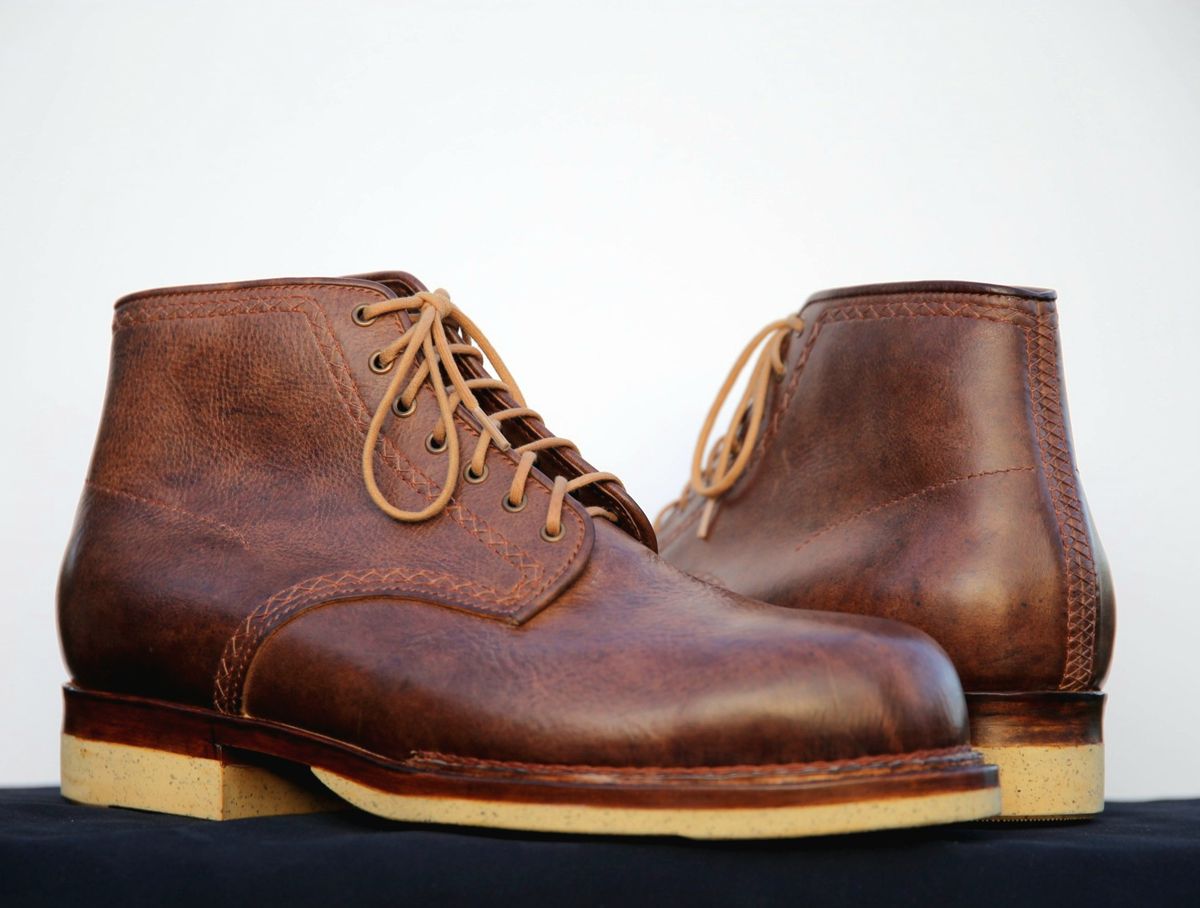 Photo by mllcb42 on October 1, 2025 of the Corder & Hide Derby Boot in Badalassi Carlo Machiatto Nemesis.