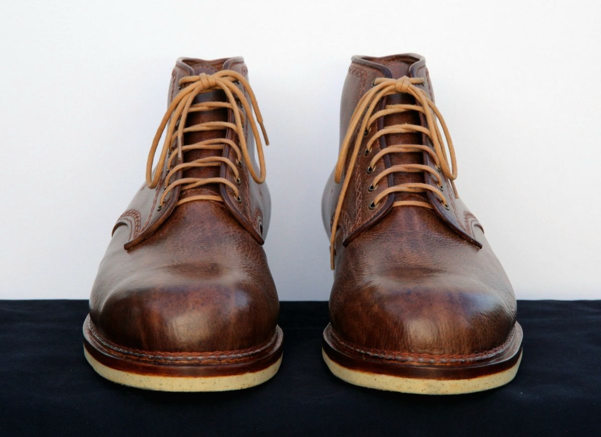Photo by mllcb42 on October 1, 2025 of the Corder & Hide Derby Boot in Badalassi Carlo Machiatto Nemesis.