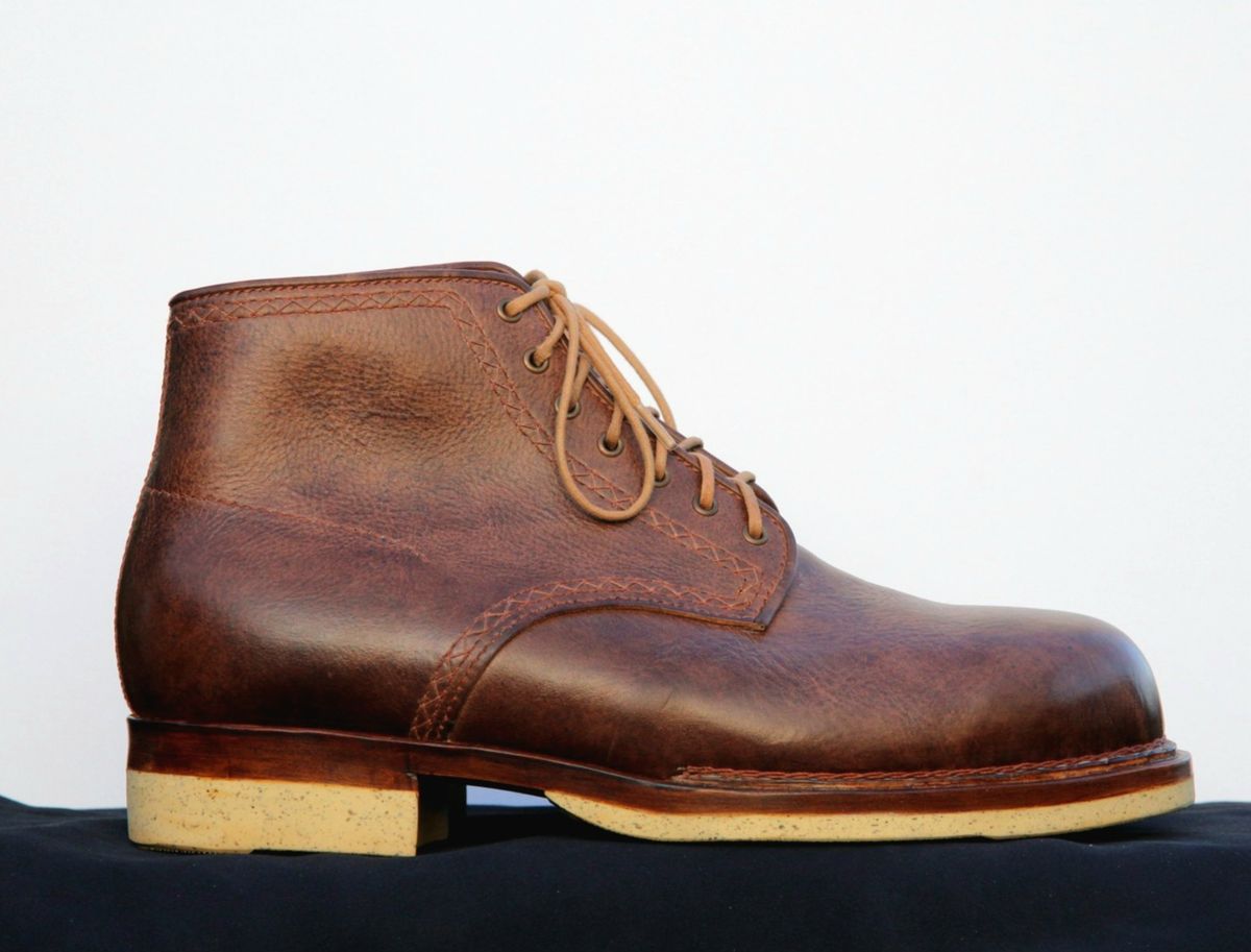 Photo by mllcb42 on October 1, 2025 of the Corder & Hide Derby Boot in Badalassi Carlo Machiatto Nemesis.
