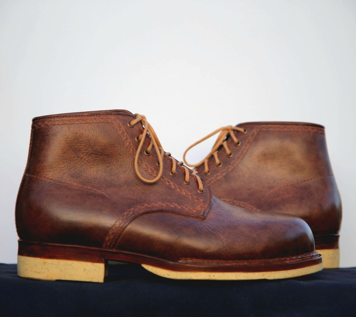 Photo by mllcb42 on October 1, 2025 of the Corder & Hide Derby Boot in Badalassi Carlo Machiatto Nemesis.