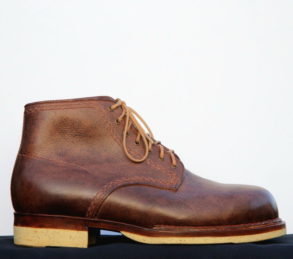 Photo by mllcb42 on October 1, 2025 of the Corder & Hide Derby Boot in Badalassi Carlo Machiatto Nemesis.