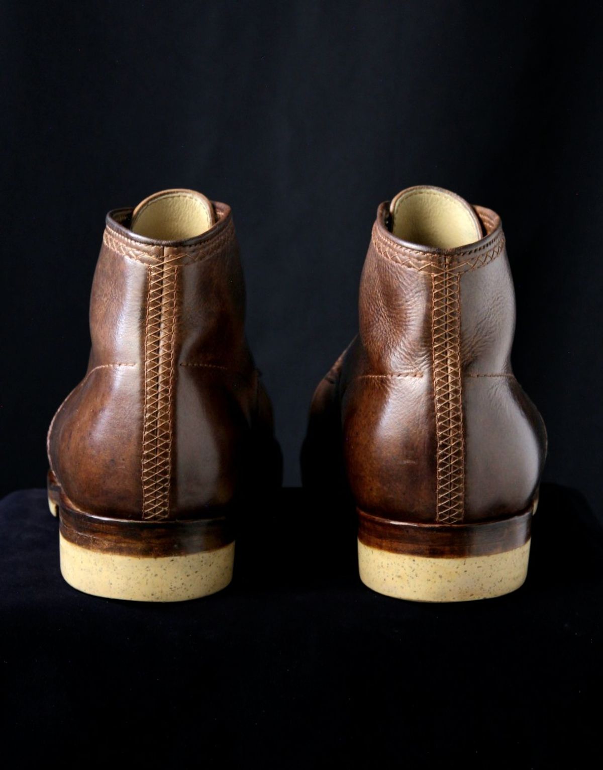 Photo by mllcb42 on November 1, 2025 of the Corder & Hide Derby Boot in Badalassi Carlo Machiatto Nemesis.