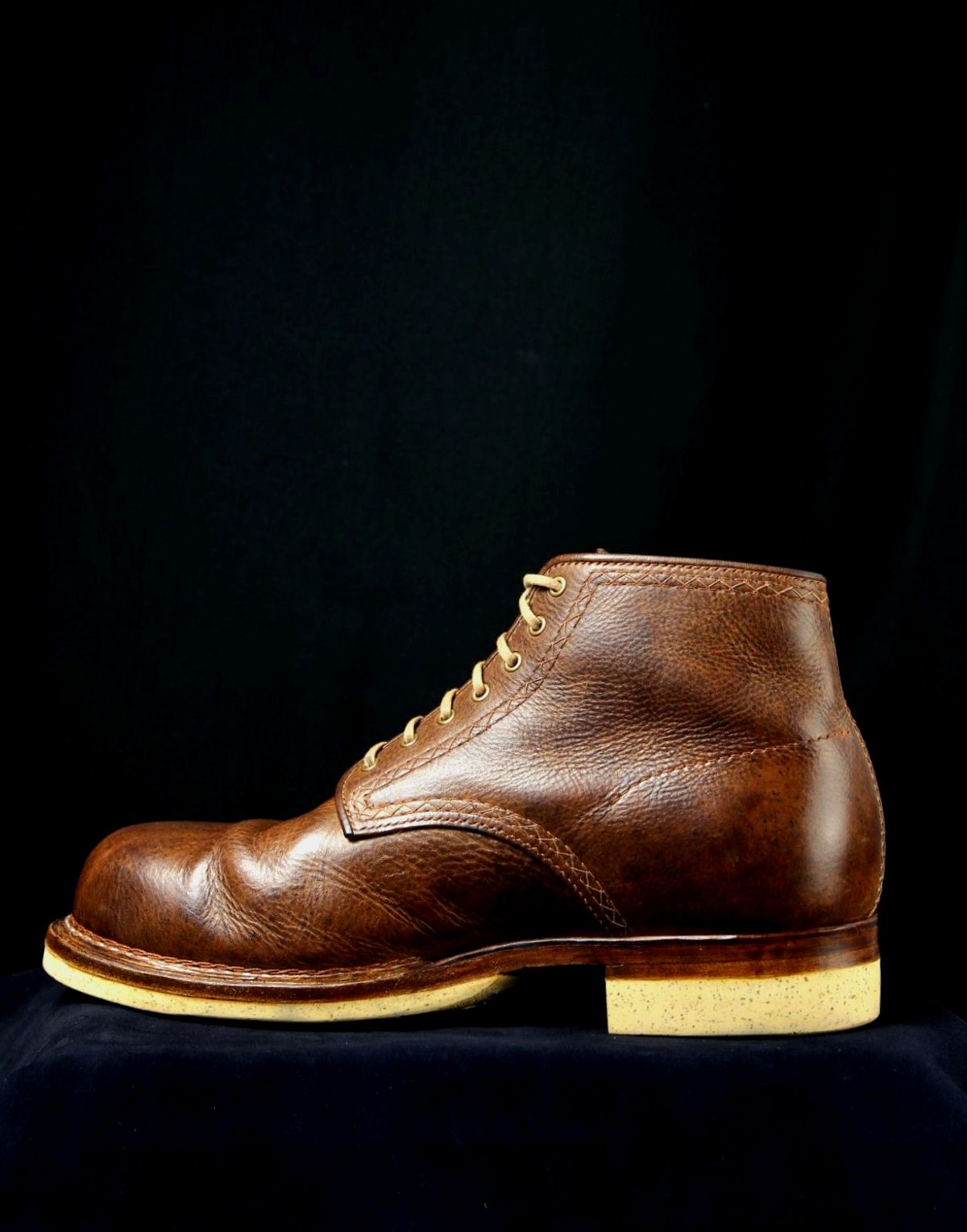 Photo by mllcb42 on November 1, 2025 of the Corder & Hide Derby Boot in Badalassi Carlo Machiatto Nemesis.