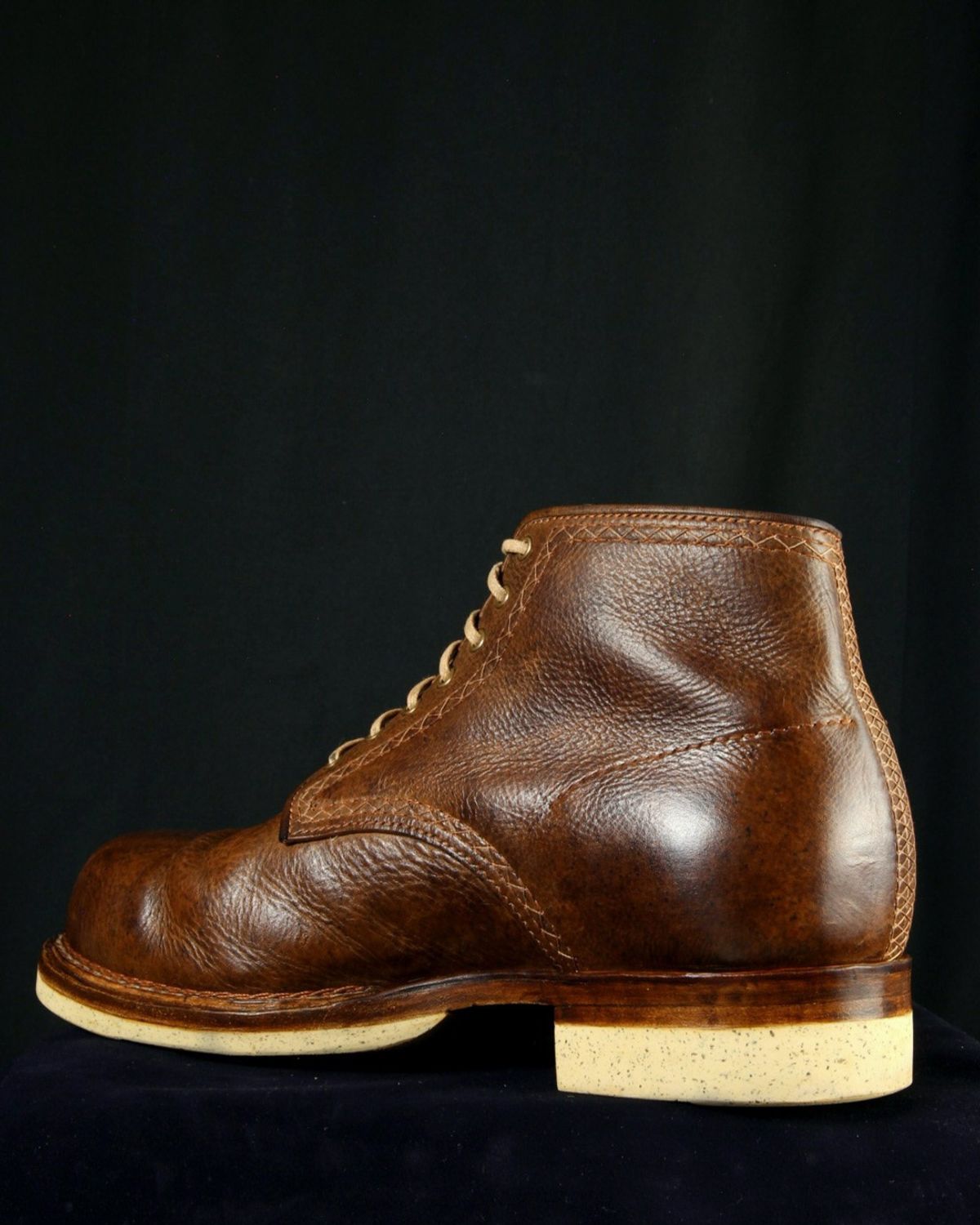 Photo by mllcb42 on November 1, 2025 of the Corder & Hide Derby Boot in Badalassi Carlo Machiatto Nemesis.