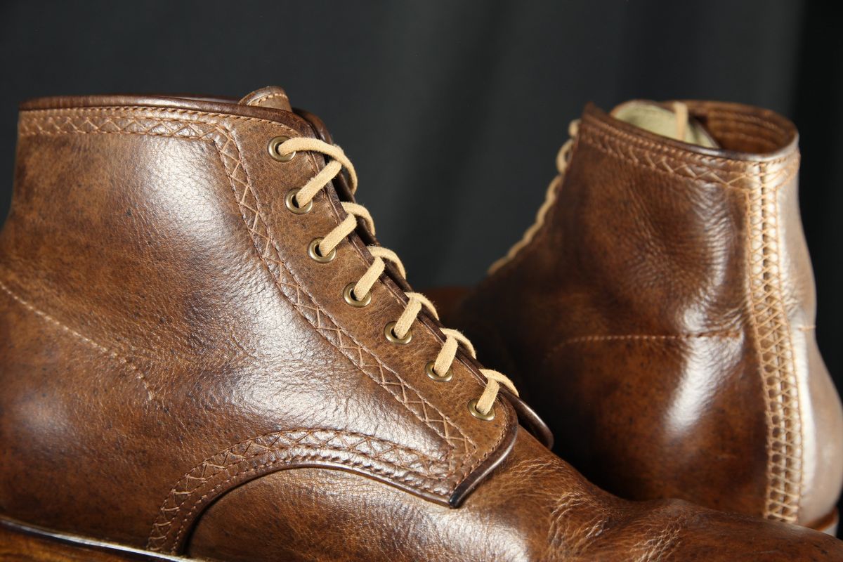 Photo by mllcb42 on November 1, 2025 of the Corder & Hide Derby Boot in Badalassi Carlo Machiatto Nemesis.