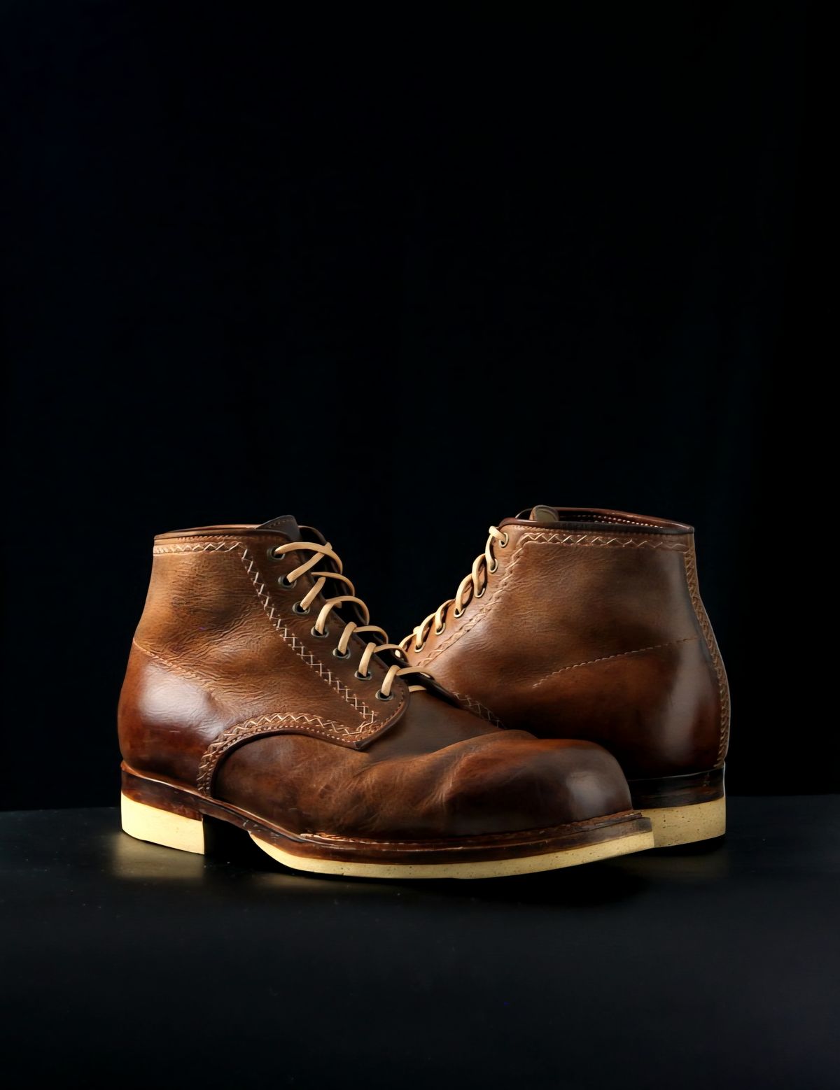 Photo by mllcb42 on January 4, 2026 of the Corder & Hide Derby Boot in Badalassi Carlo Machiatto Nemesis.