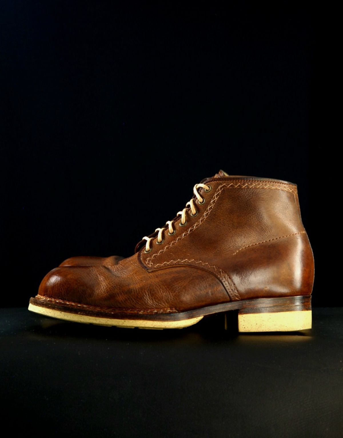 Photo by mllcb42 on January 4, 2026 of the Corder & Hide Derby Boot in Badalassi Carlo Machiatto Nemesis.