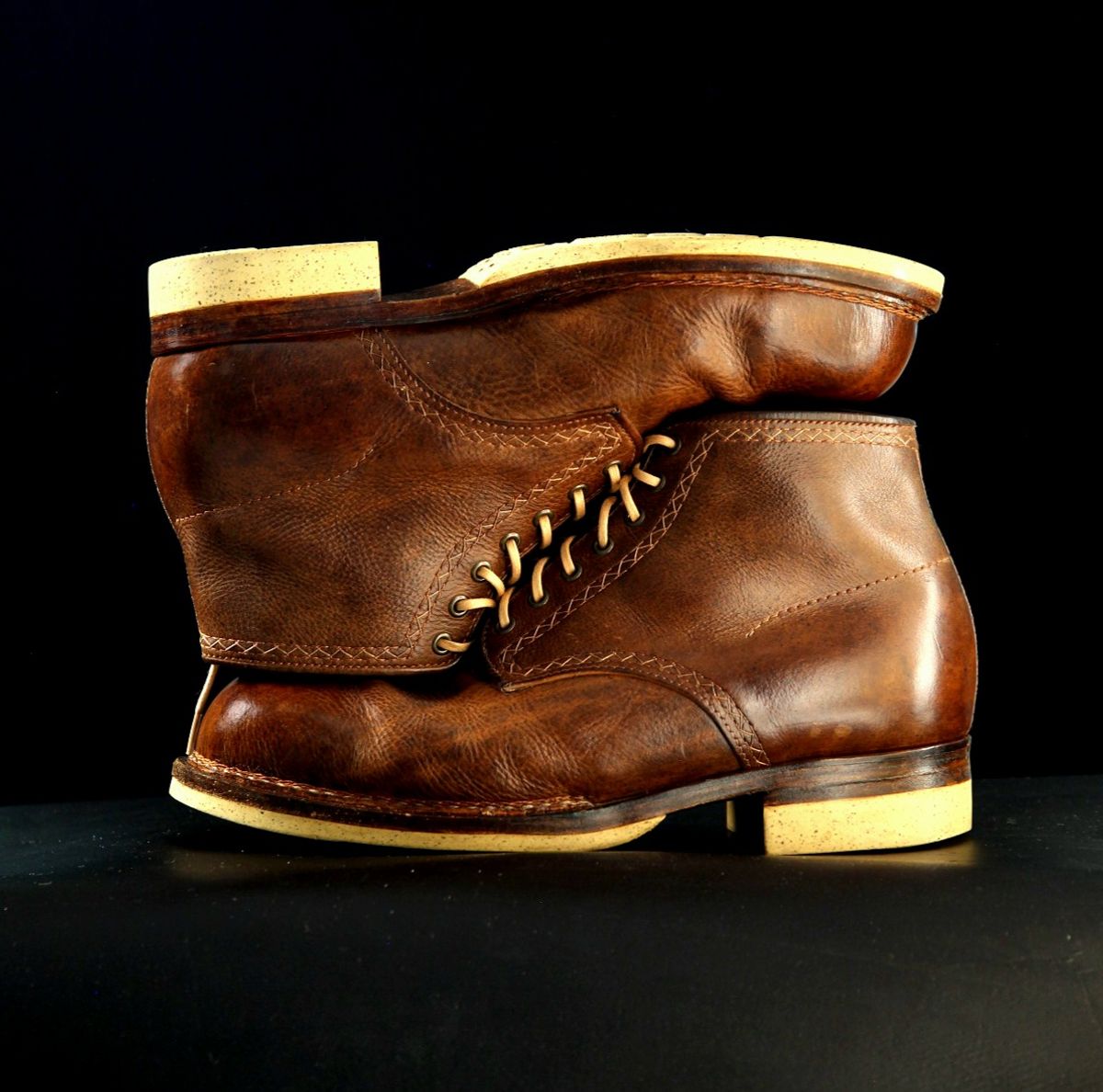 Photo by mllcb42 on January 4, 2026 of the Corder & Hide Derby Boot in Badalassi Carlo Machiatto Nemesis.