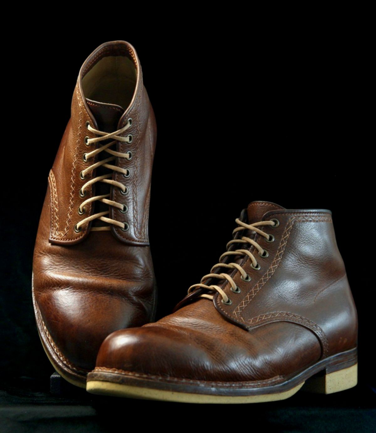 Photo by mllcb42 on March 1, 2026 of the Corder & Hide Derby Boot in Badalassi Carlo Machiatto Nemesis.