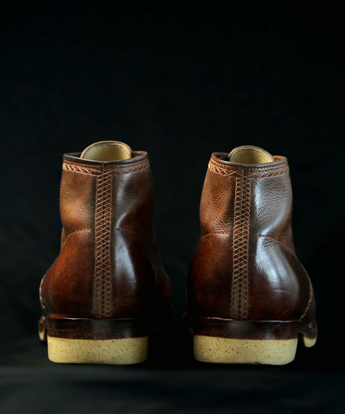 Photo by mllcb42 on March 1, 2026 of the Corder & Hide Derby Boot in Badalassi Carlo Machiatto Nemesis.