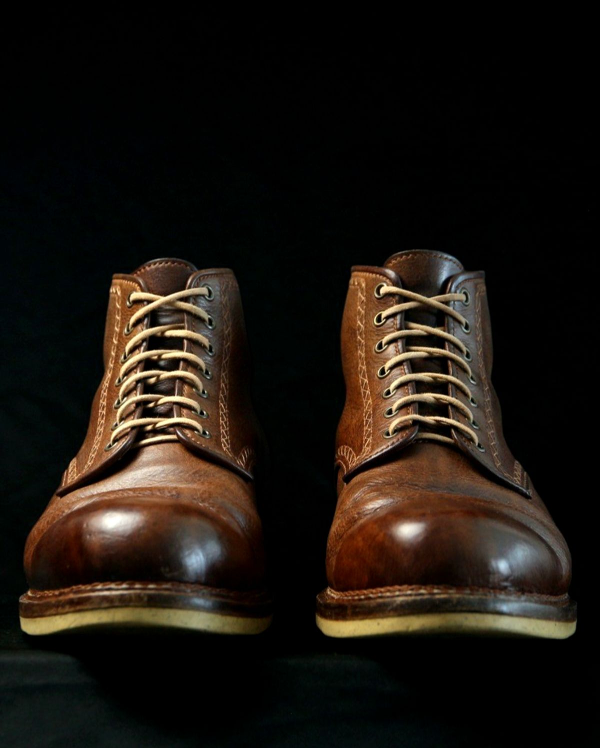 Photo by mllcb42 on March 1, 2026 of the Corder & Hide Derby Boot in Badalassi Carlo Machiatto Nemesis.