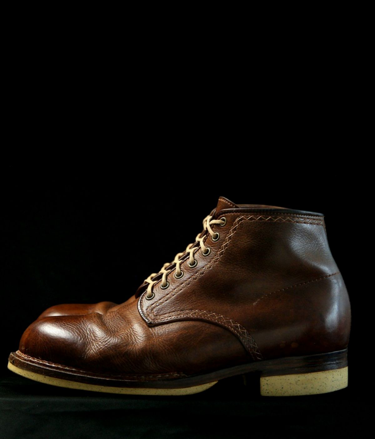 Photo by mllcb42 on March 1, 2026 of the Corder & Hide Derby Boot in Badalassi Carlo Machiatto Nemesis.