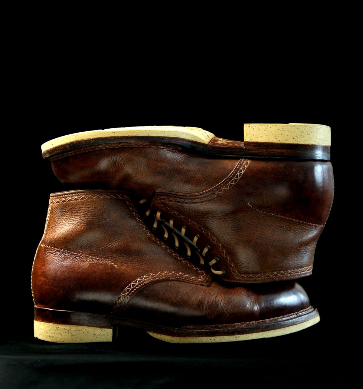 Photo by mllcb42 on March 1, 2026 of the Corder & Hide Derby Boot in Badalassi Carlo Machiatto Nemesis.