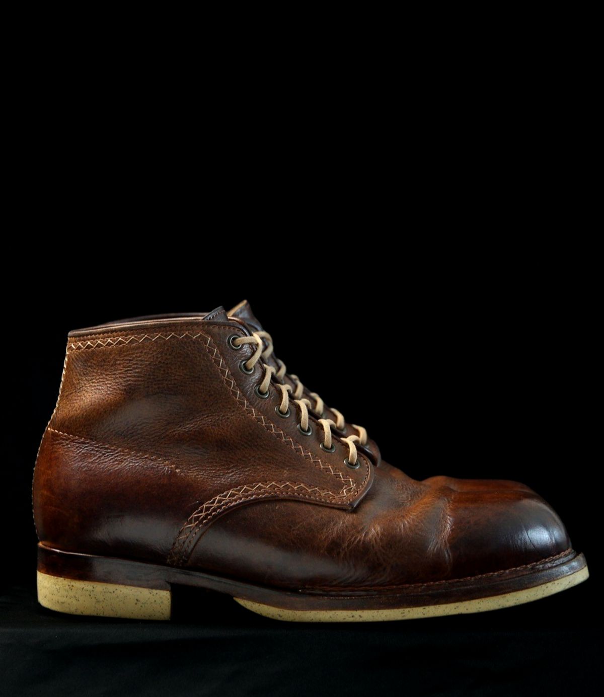 Photo by mllcb42 on March 1, 2026 of the Corder & Hide Derby Boot in Badalassi Carlo Machiatto Nemesis.