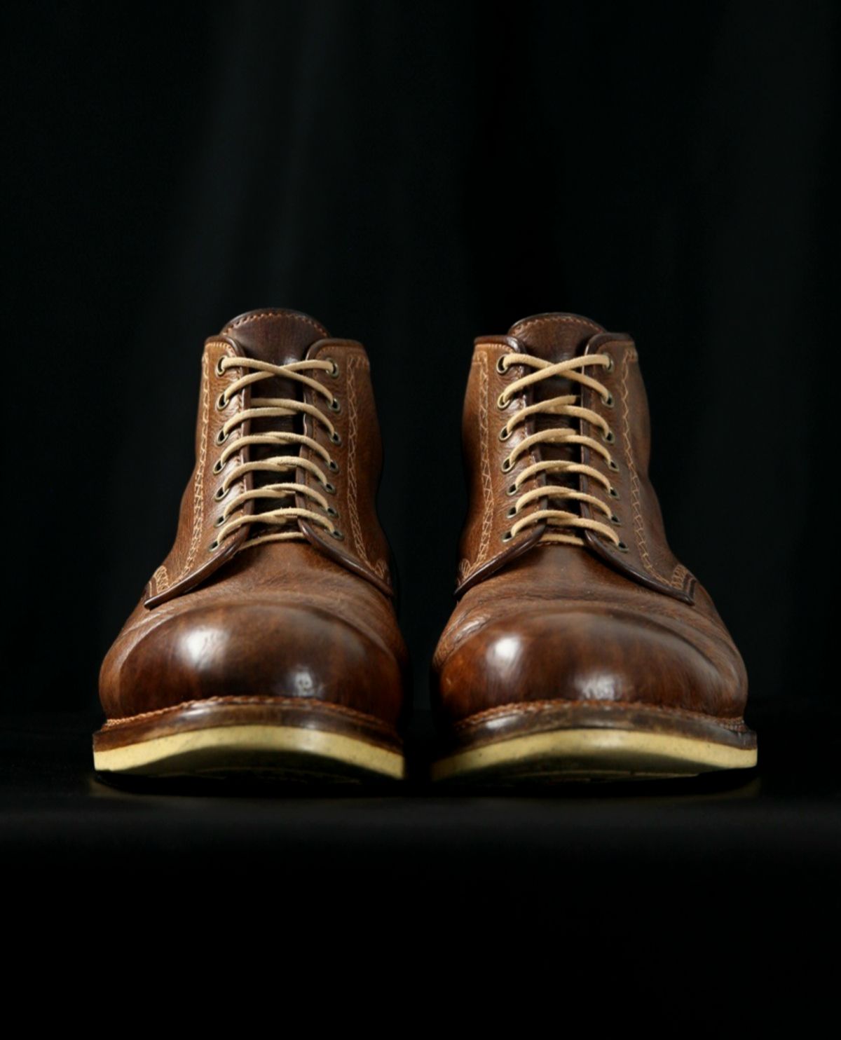 Photo by mllcb42 on April 5, 2026 of the Corder & Hide Derby Boot in Badalassi Carlo Machiatto Nemesis.