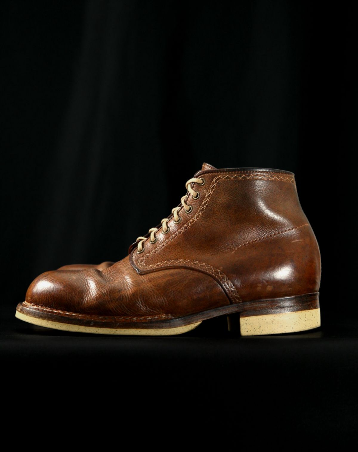 Photo by mllcb42 on April 5, 2026 of the Corder & Hide Derby Boot in Badalassi Carlo Machiatto Nemesis.