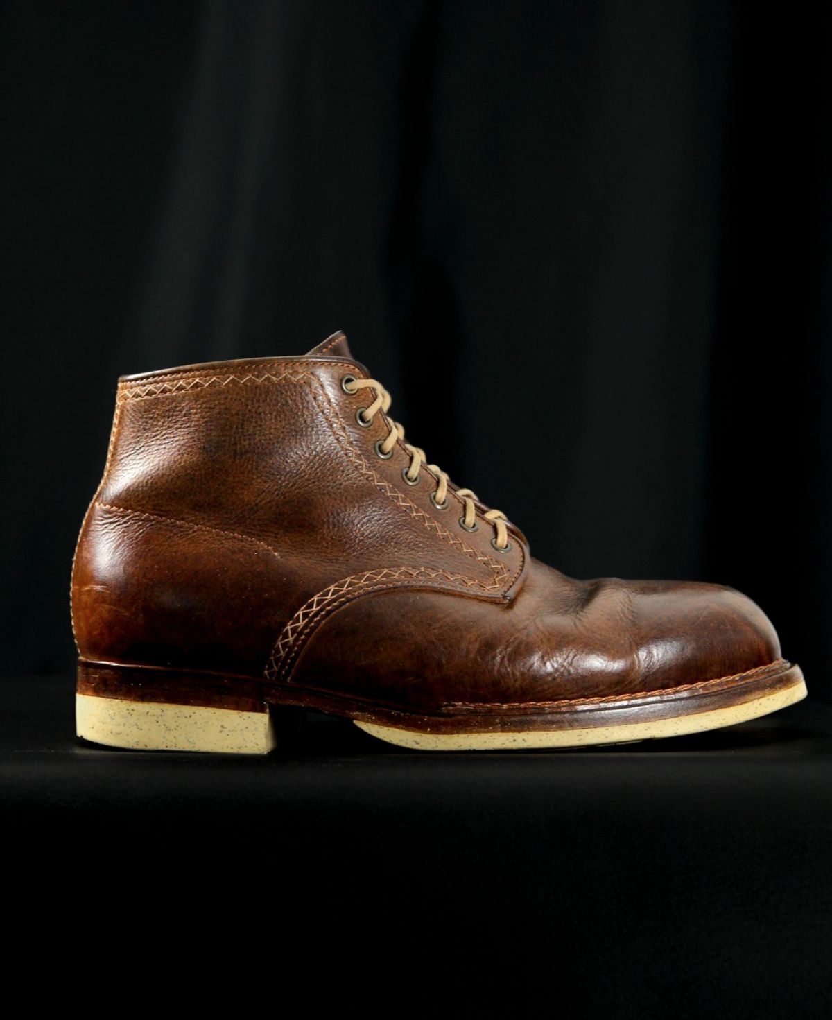 Photo by mllcb42 on April 5, 2026 of the Corder & Hide Derby Boot in Badalassi Carlo Machiatto Nemesis.