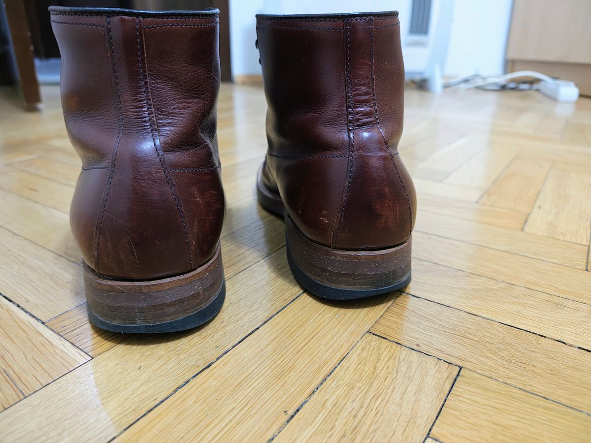 Photo by Svet on February 8, 2026 of the Alden Indy Boot in Horween Brown Chromexcel.