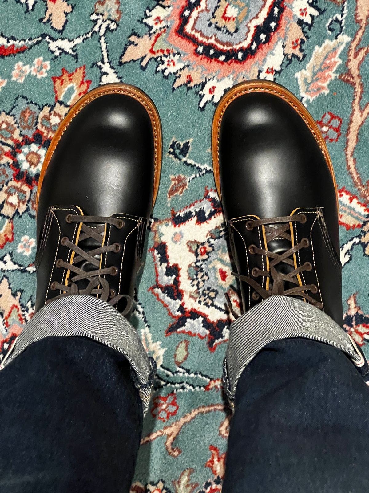 Photo by mrdibs on July 1, 2025 of the Red Wing Beckman Flatbox in S.B. Foot Black Klondike.