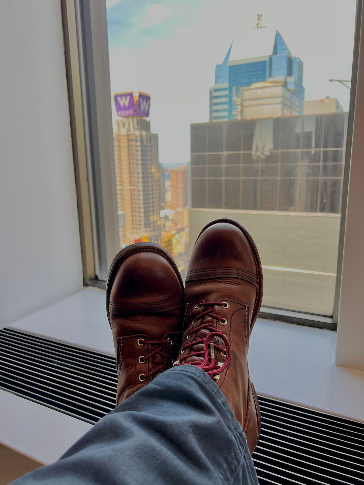 Photo by mrdibs on July 13, 2022 of the Red Wing Iron Ranger in S.B. Foot Copper Rough and Tough.