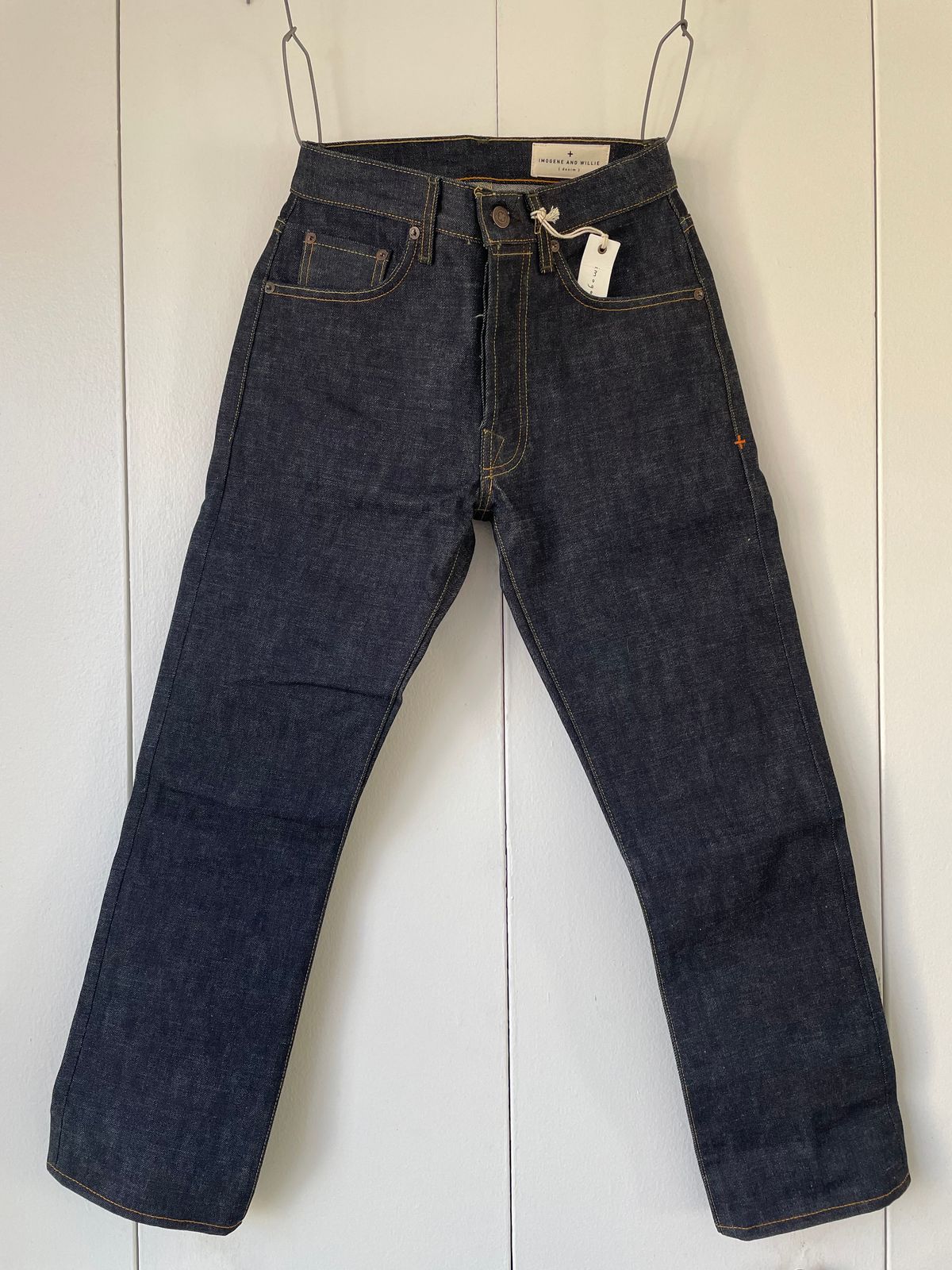 Photo by ShoecareNovice on February 1, 2025 of the Imogene + Willie Willie Indigo Rigid in 14oz Nihon Menpu.