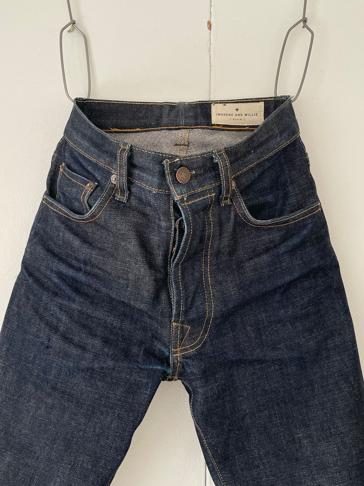 Photo by ShoecareNovice on December 27, 2025 of the Imogene + Willie Willie Indigo Rigid in 14oz Nihon Menpu.