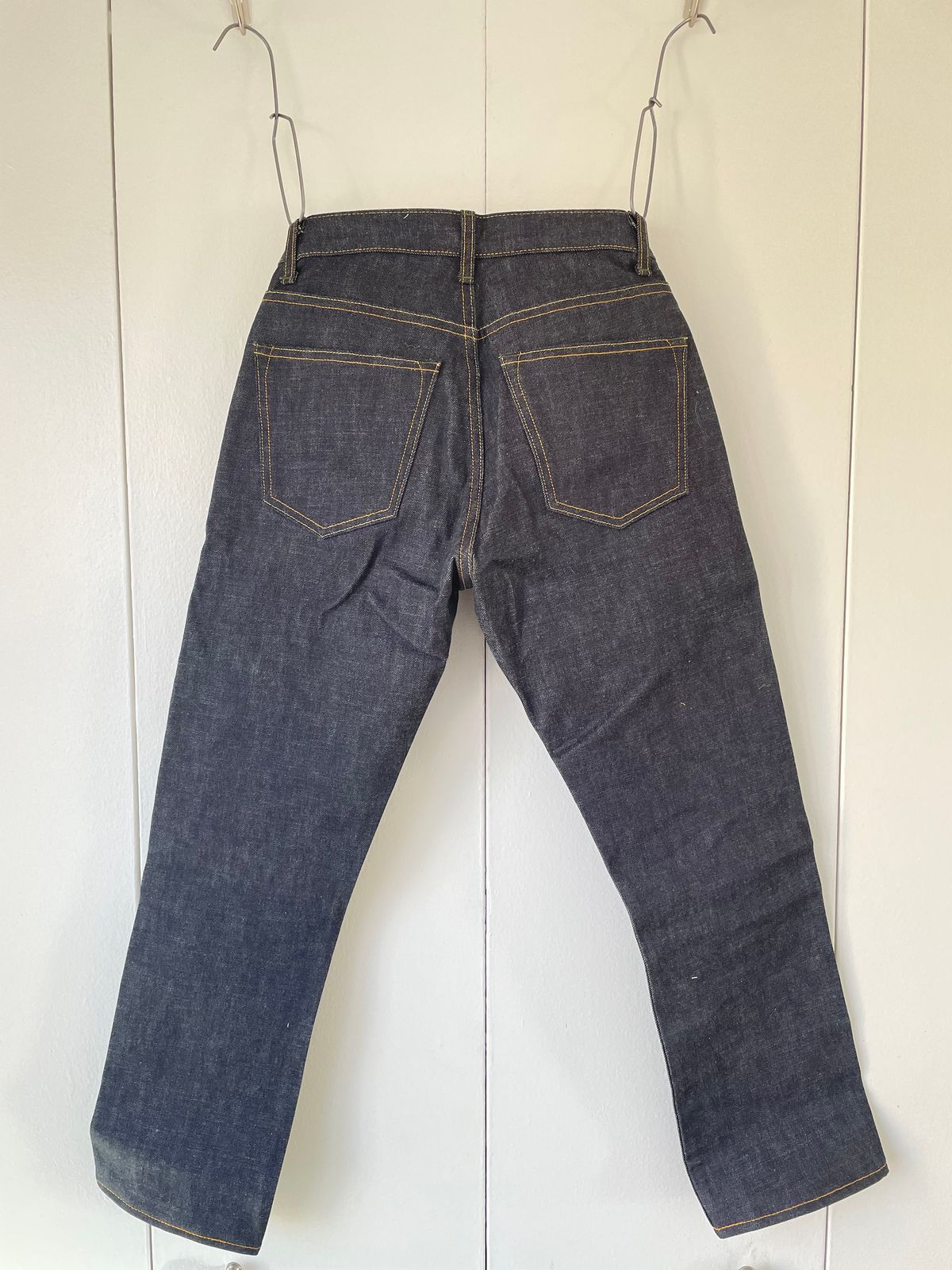 Photo by ShoecareNovice on February 1, 2025 of the Imogene + Willie Willie Indigo Rigid in 14oz Nihon Menpu.