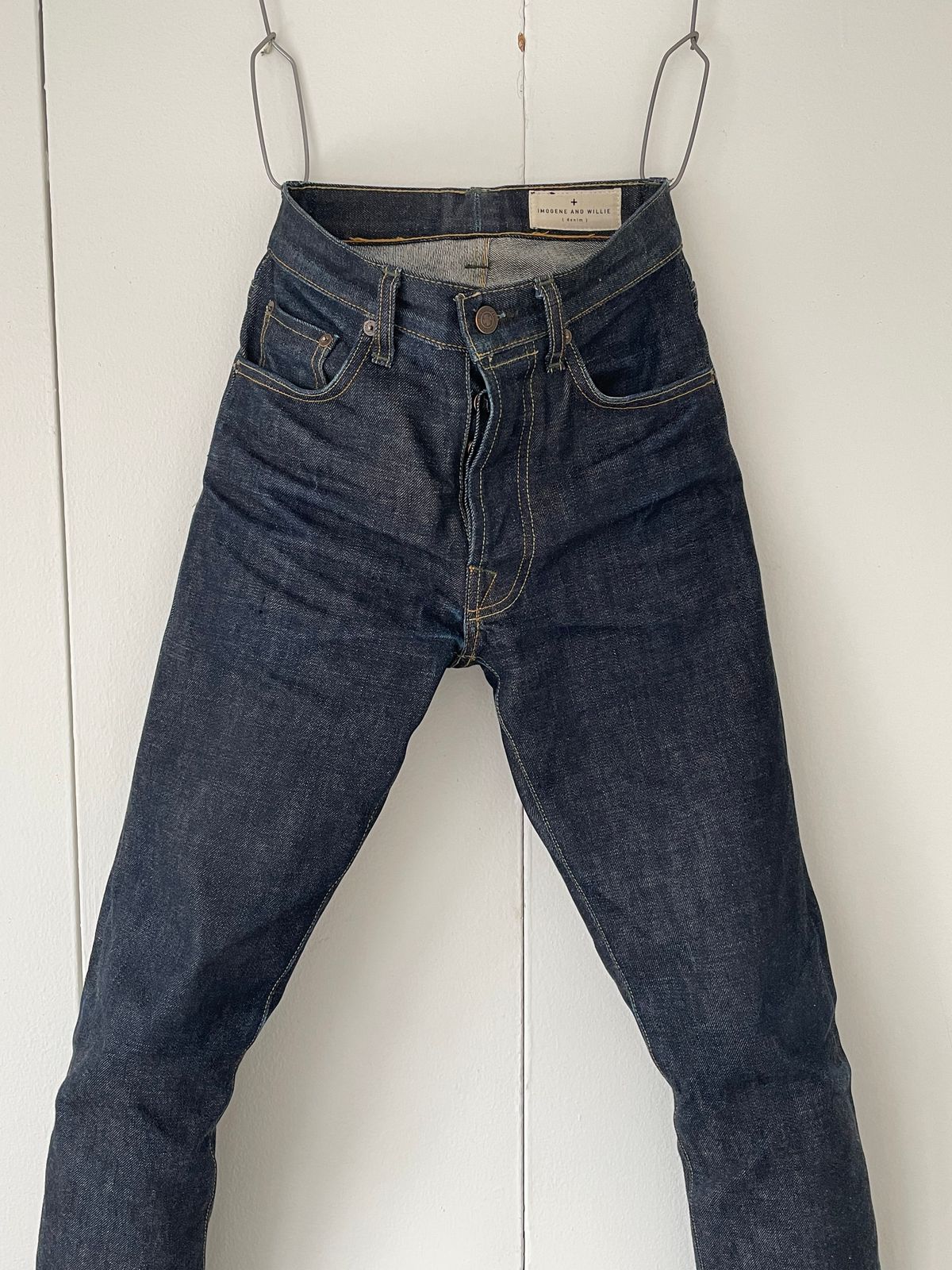 Photo by ShoecareNovice on December 27, 2025 of the Imogene + Willie Willie Indigo Rigid in 14oz Nihon Menpu.