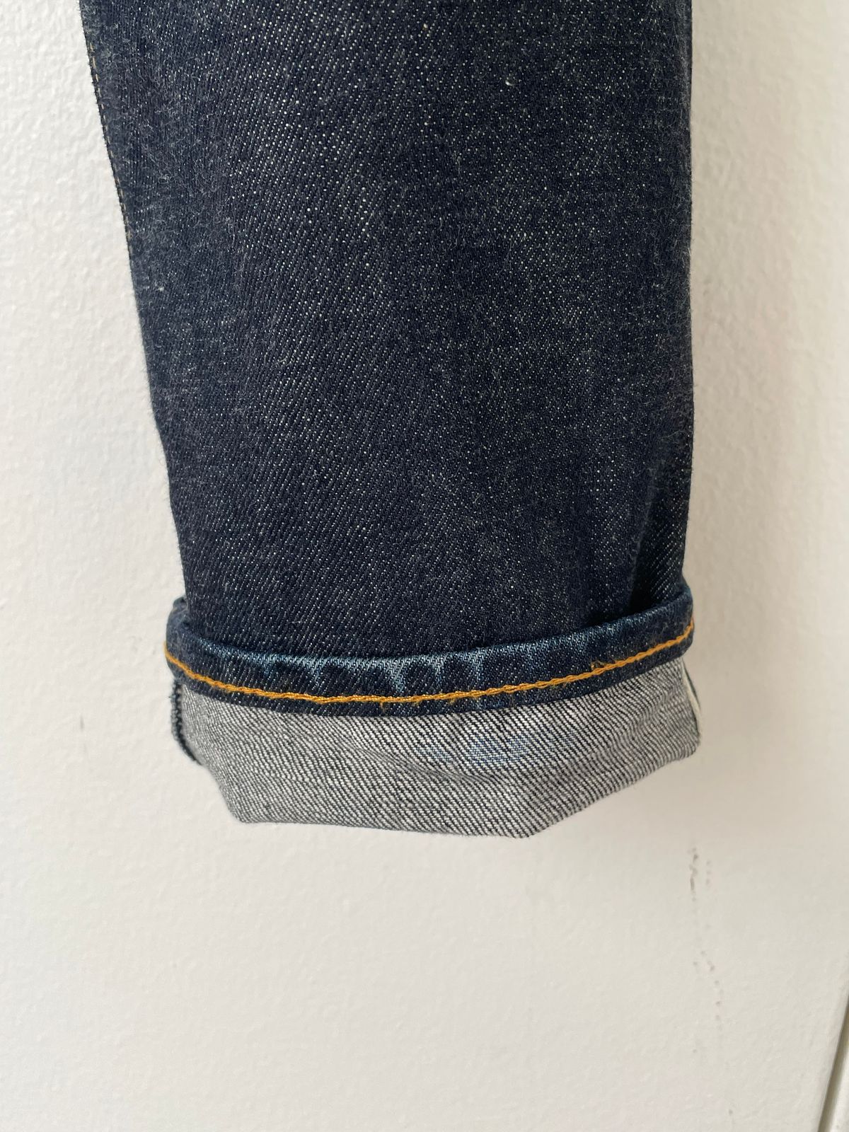 Photo by ShoecareNovice on December 27, 2025 of the Imogene + Willie Willie Indigo Rigid in 14oz Nihon Menpu.