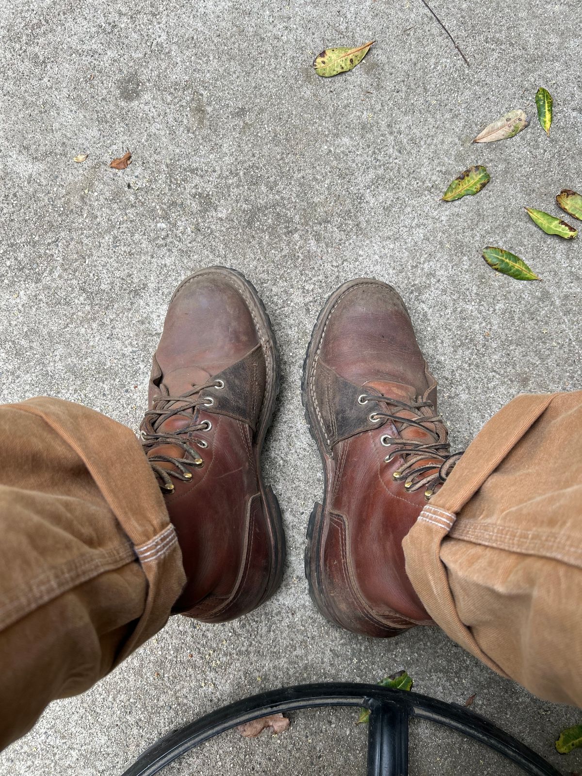 Photo by sjboots on June 7, 2025 of the Nicks x Rose Anvil ND2 in Seidel 1964 Brown & Horween Brown Waxed Flesh.