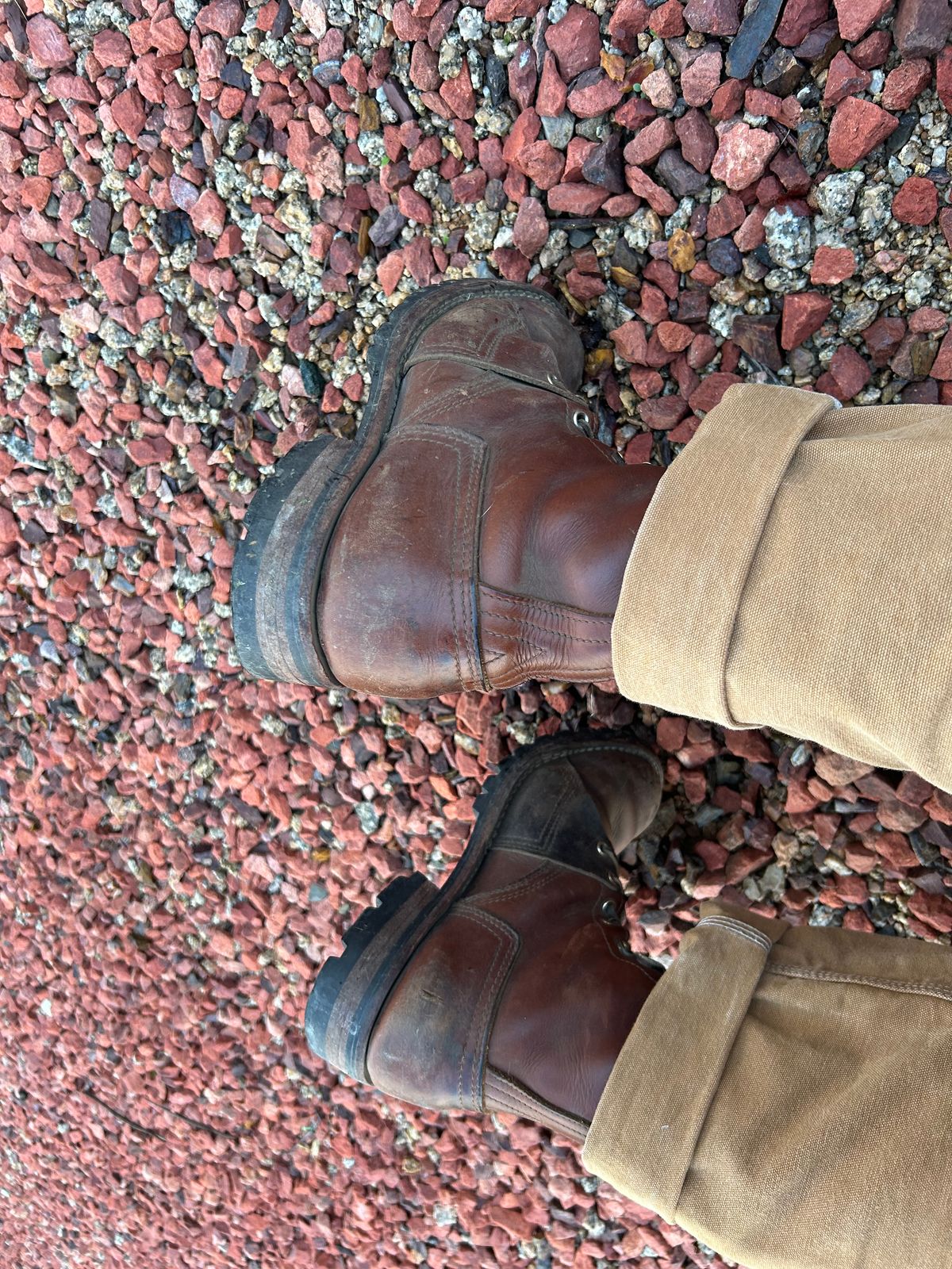 Photo by sjboots on October 12, 2025 of the Nicks x Rose Anvil ND2 in Seidel 1964 Brown & Horween Brown Waxed Flesh.