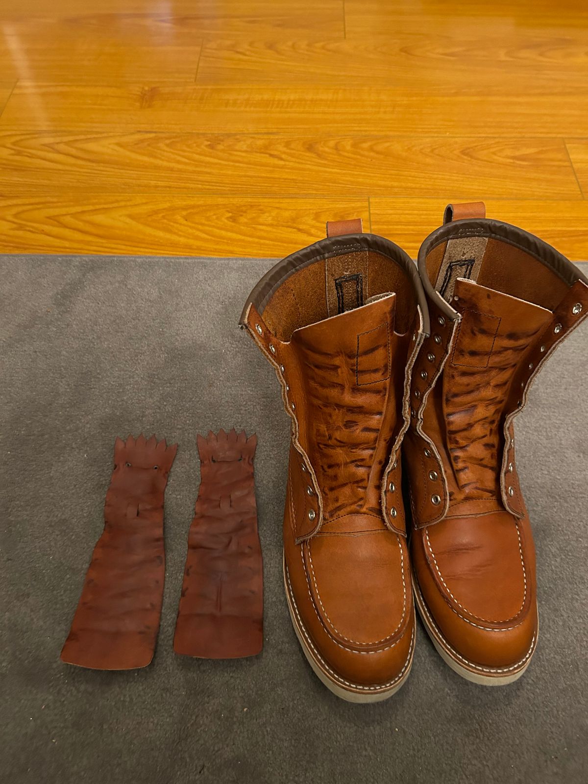 Photo by sjboots on February 21, 2024 of the Red Wing 8-Inch Classic Moc in S.B. Foot Oro Legacy.