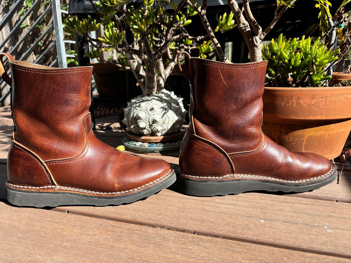 Photo by tomsbarkingdogs on November 3, 2025 of the Nicks Wellington 365 in Italian Brown Cypress.