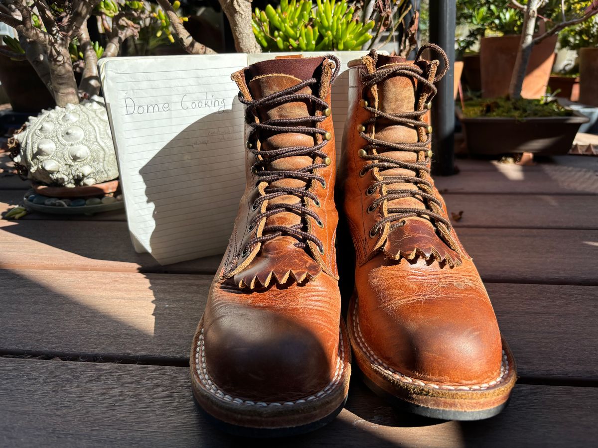 Photo by tomsbarkingdogs on November 3, 2025 of the Frank's Boots Wilshire in Law Tanning Whiskey Rebellion.